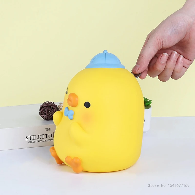 Duck Shaped Piggy Bank, Resistant Money Box, Can Save and Take Coin Safe Deposit Box, Creative Ornaments, Children's Day Gift