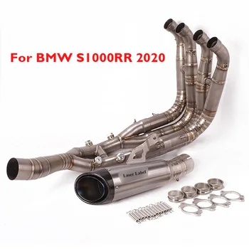 

Titanium Alloy Full Motorcycle Exhaust System Header Connector Link Pipe Tube Exhaust Muffler Silencer Tip for BMW S1000RR 2020