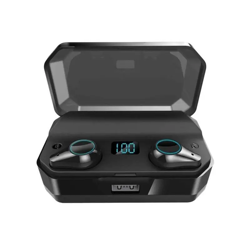 T9 Bluetooth наушники TWS настоящие беспроводные стерео наушники мАч 7000 Коробка Внешний аккумулятор светодиодный цифровой с зарядкой N0J1