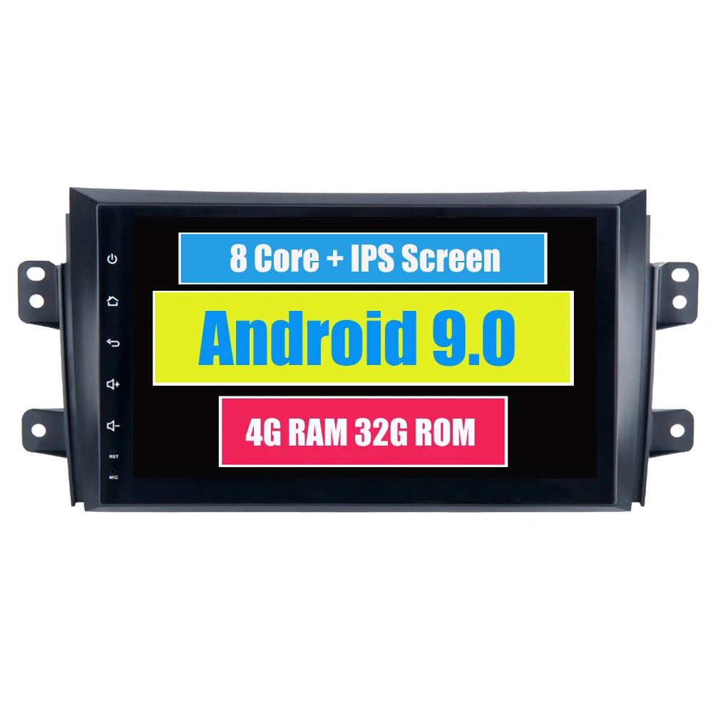 Excellent Octa Core Android 9.0 Car Radio for Suzuki SX4 2006 - 2011 with Stereo GPS Navigation Sat Navi Audio Video Player ( NO DVD ) 0