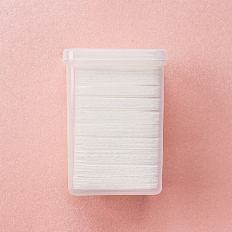 200 pcs Lint-Free Paper Cotton Wipes Eyelash Glue Remover wipe the mouth of the glue bottle prevent clogging glue Cleaner Pads 4