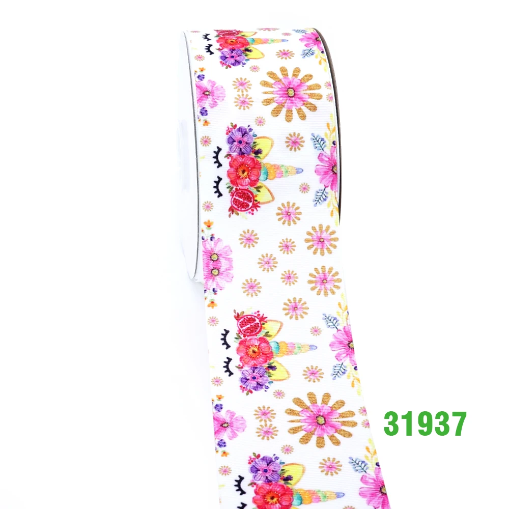 31937 50 ярдов мультфильм печатных корсажная лента 31929 - Цвет: 31937