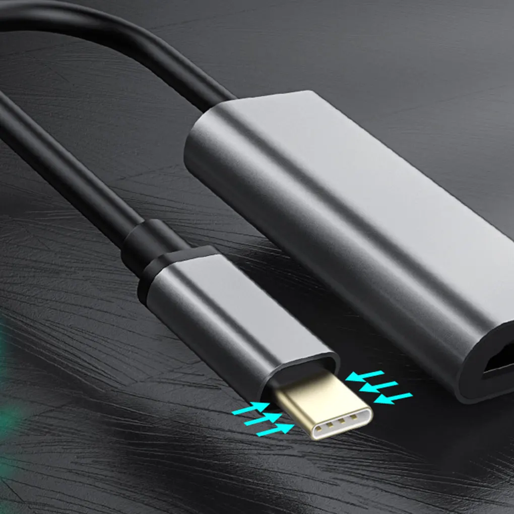 Видео адаптер type-c в HD из алюминиевого сплава USB-C типа телефона ноутбука к HDTV конвертер проектора