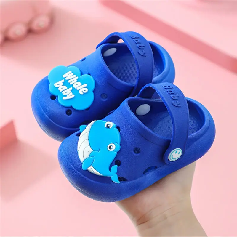 Children's Slippers Summer Cute Girls 1-3 Years Old Cartoon Non-slip Male Baby Sandals Home Soft Sole Slippers Clogs For Kids