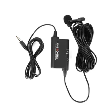 

LENSGO LYM-DM2 Professional Lavalier Mic SLR Camera Phone Recording Live Interview VLOG Wired Recording Studio Lapel Microphone