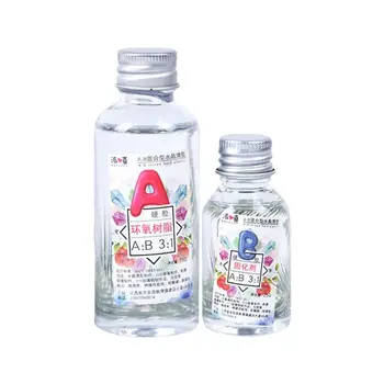 

2 Pcs/set DIY Handmade Jewelry AB Hard/Soft Glue Crystal Specimen High Transparent Epoxy Glues Crafts Making Accessories M2EA