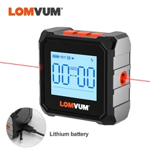 LOMVUM – rapporteur numérique Laser USB, inclinomètre à 360 °, localisateur d'angle de niveau, goniomètre de haute précision, outils de mesure d'inclinaison magnétique code promo:LOMVUMFRTOOL