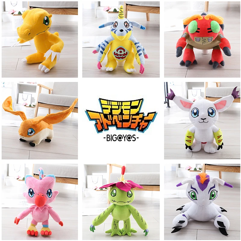 12cm Mini Digimons Digita Dragon Dinosaur Agumon Gabumon Gomamon Biyomon  Palmon Patamon Stuffed Doll Plush Doll - Movies & Tv - AliExpress