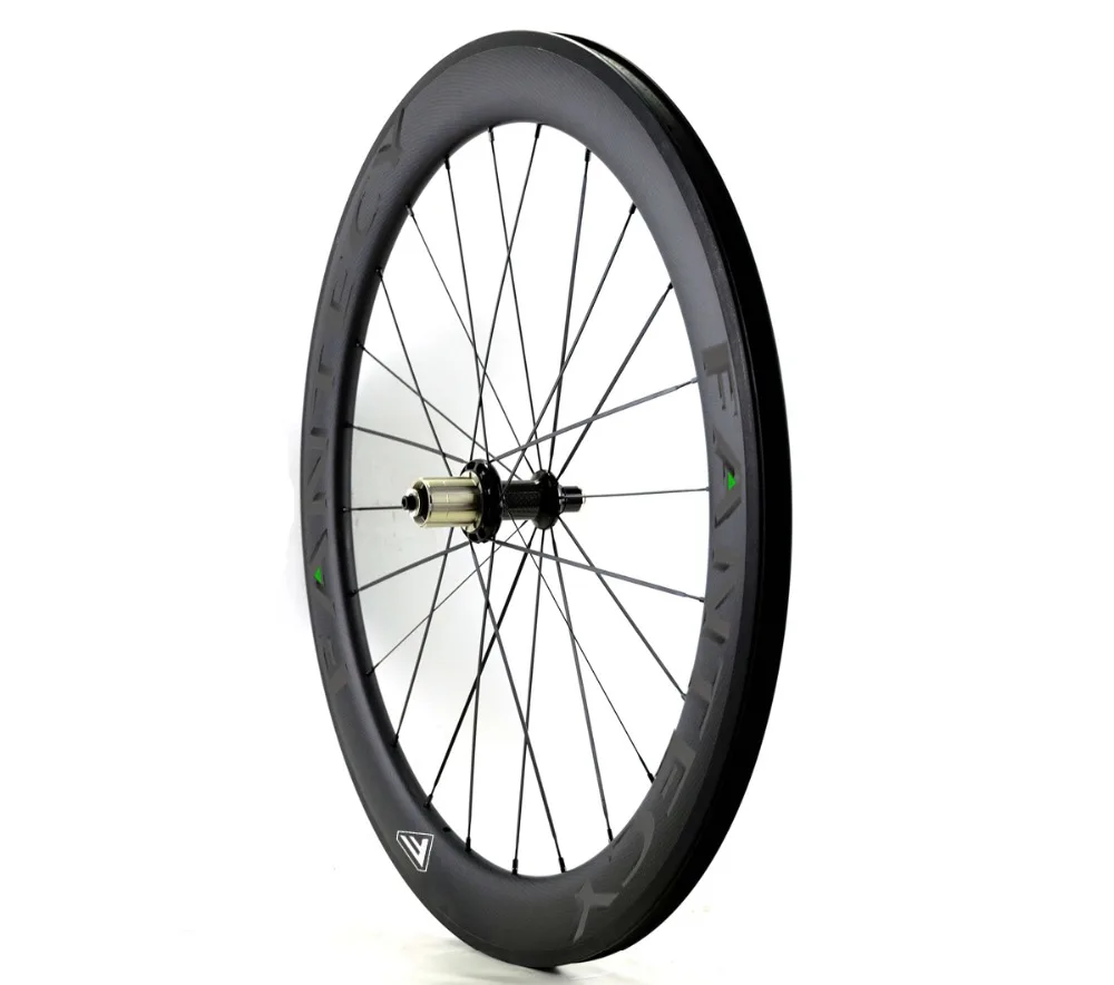 FANTECY 700C 60 мм Глубина шоссейные Углеродные колеса 25 ширина шоссейный велосипед u