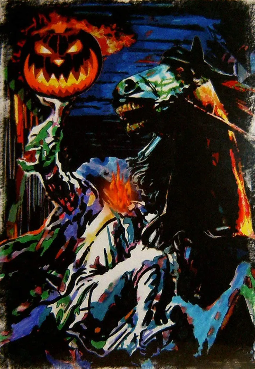 Headless Horseman Legend of Sleepy Hollow Halloween Tin Sign Cafe bar Home Wall Art Decoration Retro Metal | Дом и сад