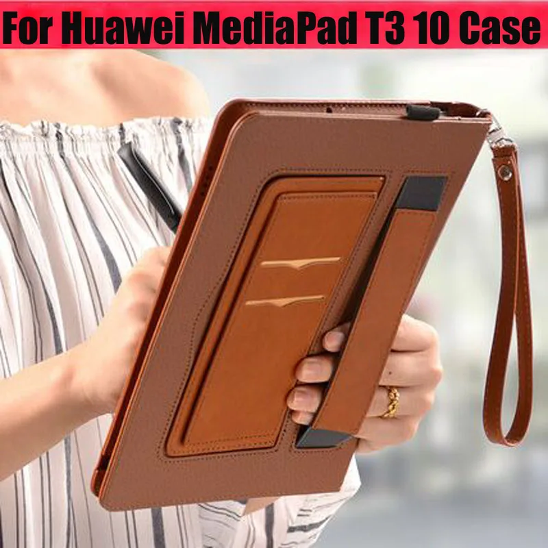 Чехол для планшета Huawei MediaPad T3 10 AGS L09 9 6 дюйма умный чехол подставка Honor Play Pad 2