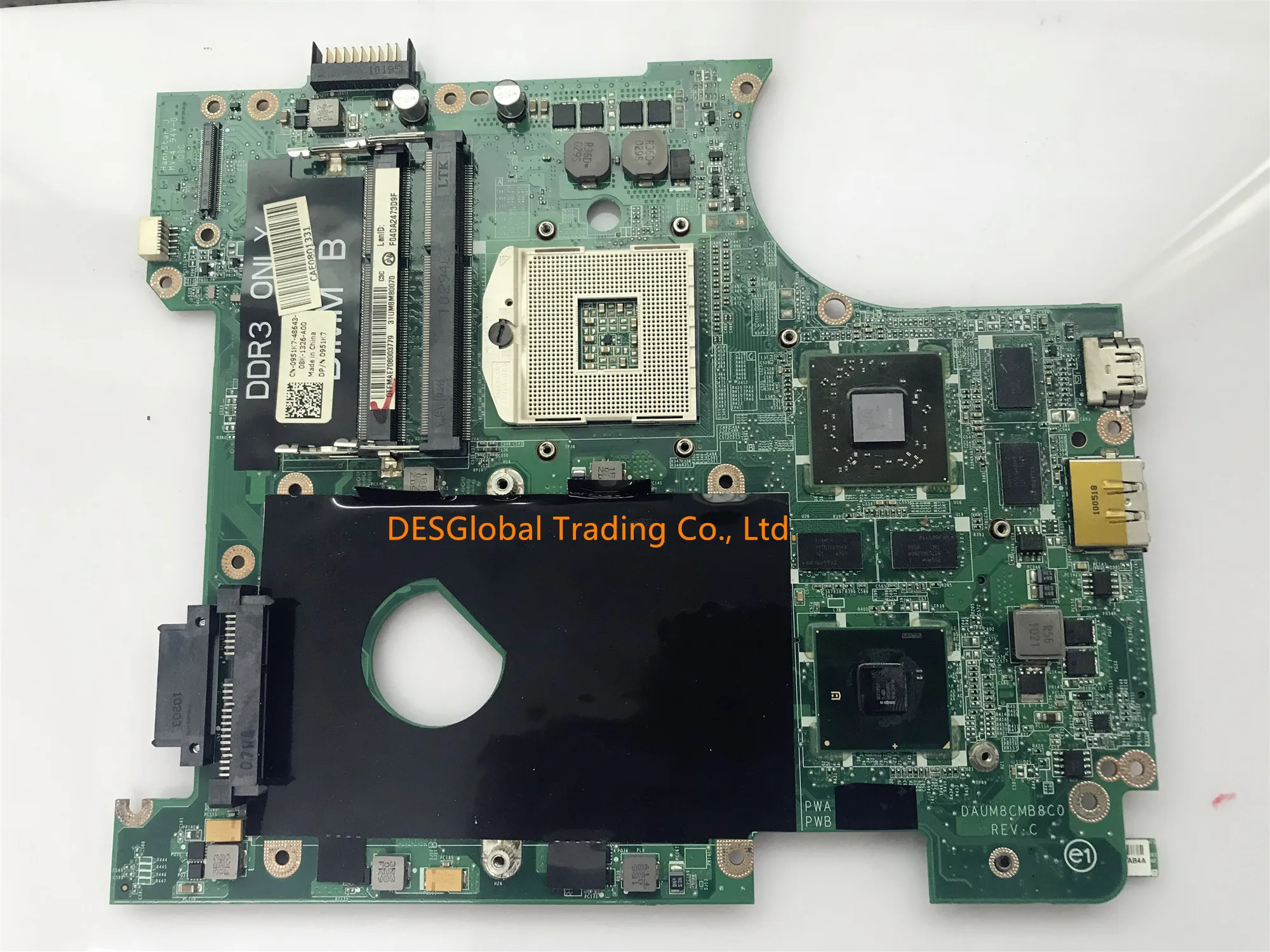 

Mainboard DAUM8CMB8C0 CN-0951K7 0951K7 951K7 Laptop Motherboard For Dell Inspiron 14R N4010 Mainboard HM57 Working Perfectly
