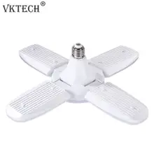 60 Вт E27 светодиодный подвесной светильник складные вентиляторы угол регулируемая потолочная лампа энергосберегающий потолок свет Гостиная домашнее освещение