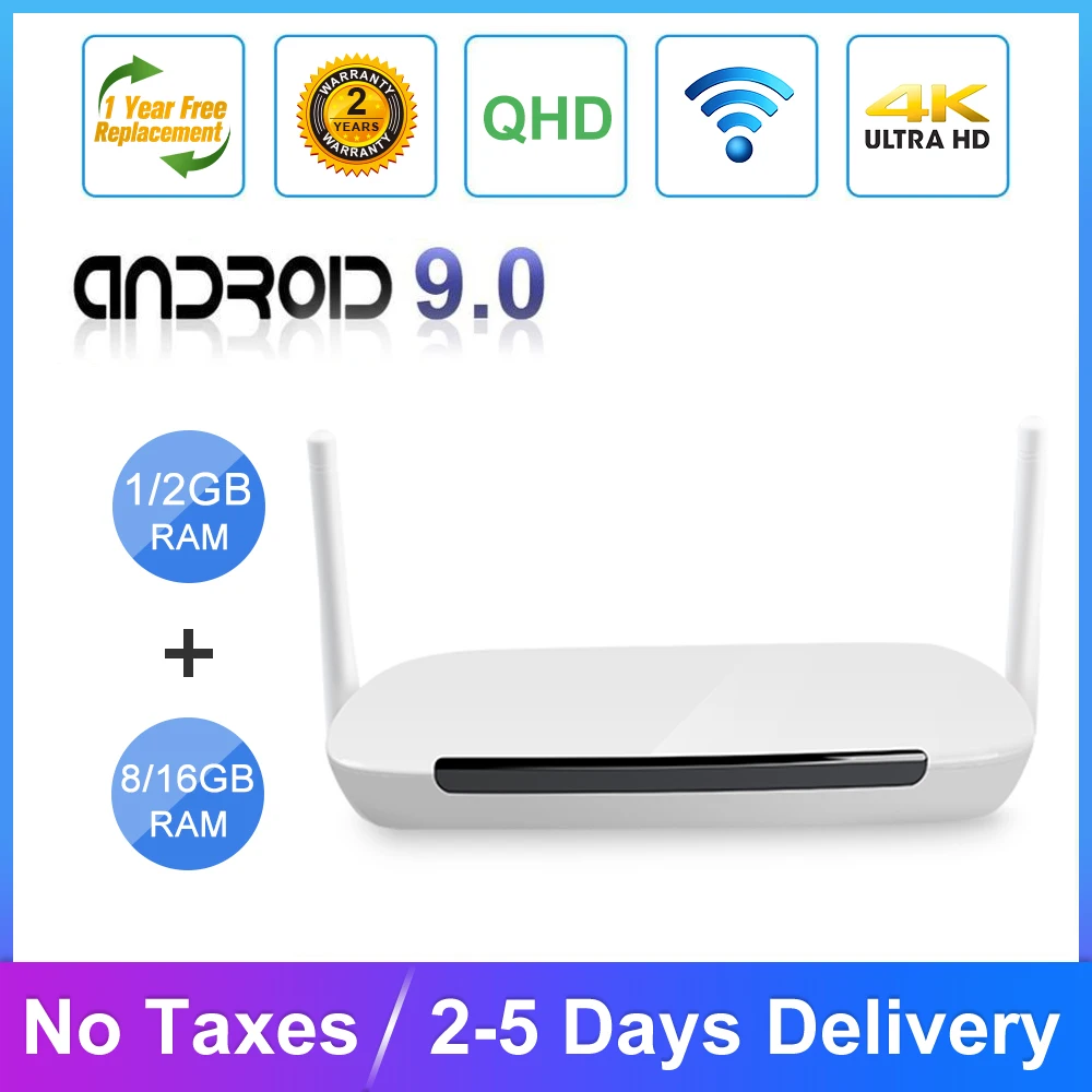 

Leadcool Q9 Smart TV Box Android 9.0 Amlogic S905W Quad Core QHD TV Box 1G 8G/2G 16G 4K Media Player