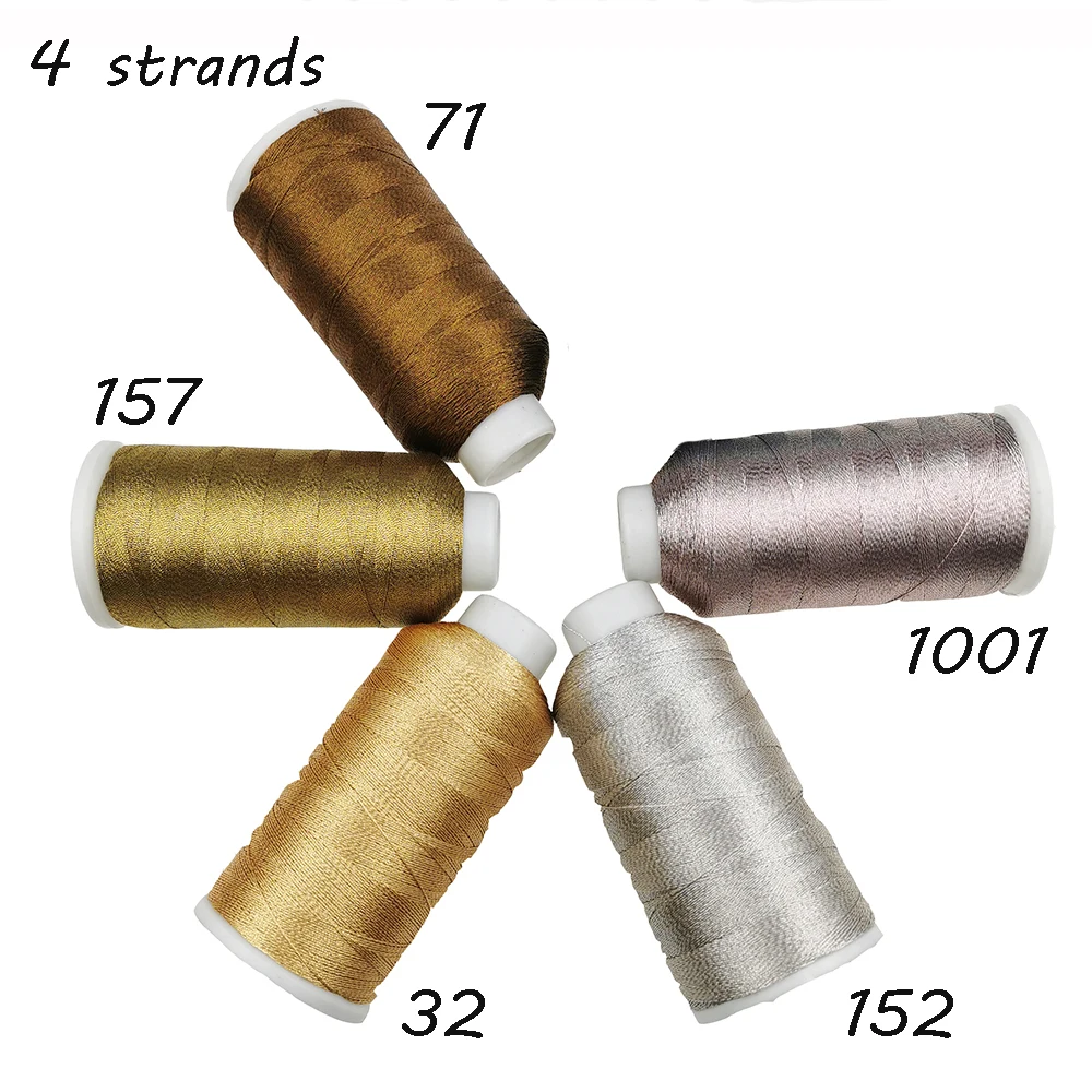 Sanbest 4 слоя металлического плетения нитей ювелирные изделия нитей ручной работы DIY браслет струнная стежка нить плетение нитей Новинка