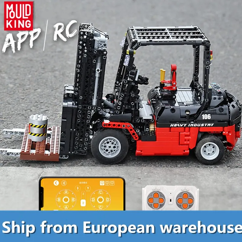 Моторизованная модель автомобиля Mould King MOC High-Tech 1: 8 вилочный погрузчик Mk II сборный