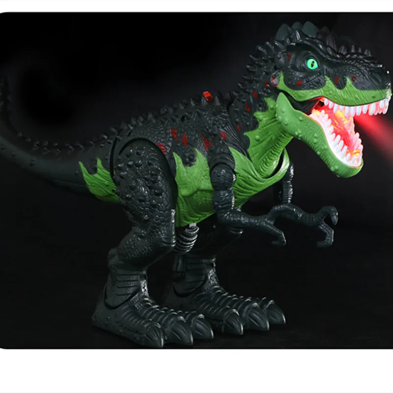 46cm large 2.4G rc dinosaur robot With music Light Walk Sound High Simulation Spray Fire Lay Eggs Dinosaur Robot Toy Kid  Gifts 4