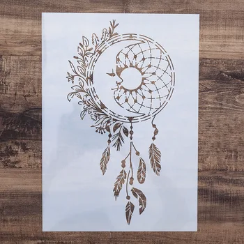 

A4 A3 A2 Dreamcather Stencils for Wall Painting DIY Scrapbooking album Paper Card Making Craft Decorative Embossing Template