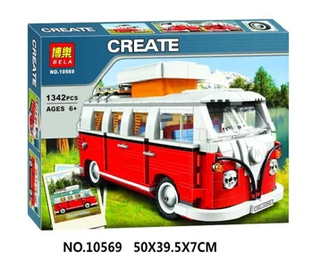 

Bela Volkswagen T1 Camper Van Model Building Blocks Bricks Toys Creator Compatible with lepinblock City lepinblock Technic
