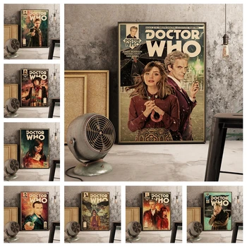 

Movie Doctor who Quality Canvas Painting Picture Retro Art Decor Poster Cafe Bar Wall Decor living room Home Decor A836