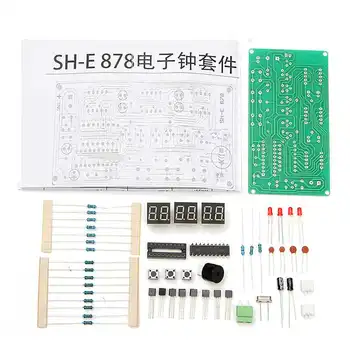 

DIY Kit 5-12V AT89C2051 6 Digital LED Electronic Clock Parts Components led Modules Counter Stopwatch Countdown Accessory