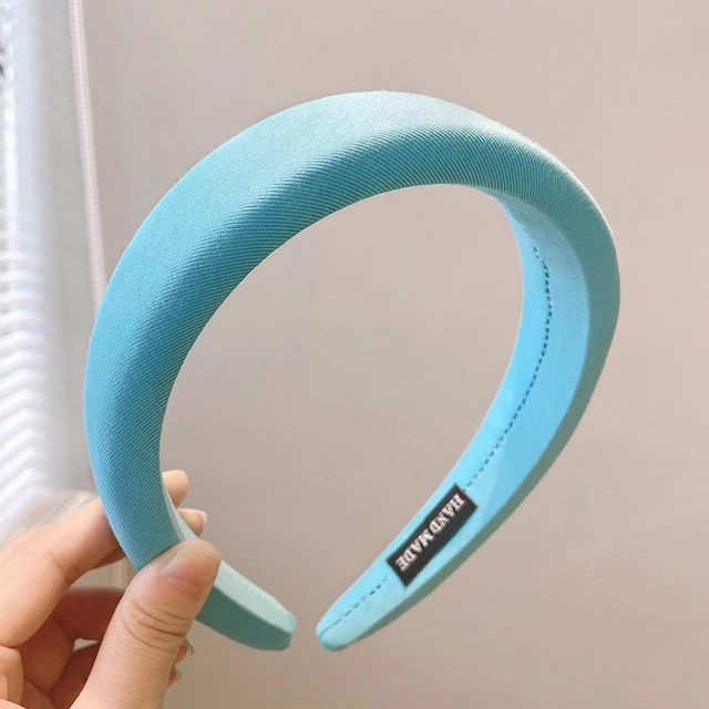 New Padded Headbands Women Wide Bezel Hairbands Thick Velvet Hair Hoop Girls Sponge Non-slip Hairband Fashion Hair Accessories 9