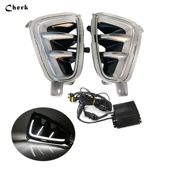 

2Pcs LED DRL Daytime running light Fog Lamp For Kia K5 Optima 2016 2017 Auto Drive light