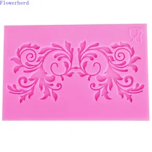 Moule à gâteau à motif d'algues en Silicone, outil de cuisson pour Fondant, à faire soi-même, moule à chocolat, tapis en dentelle, Cale, décor