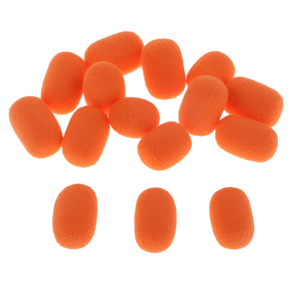 Orange 15 шт./бутылка EVA, приманка для ловли карпа, всплывающие катышки, крючковые приманки 12 мм, рыболовные снасти - Цвет: Orange
