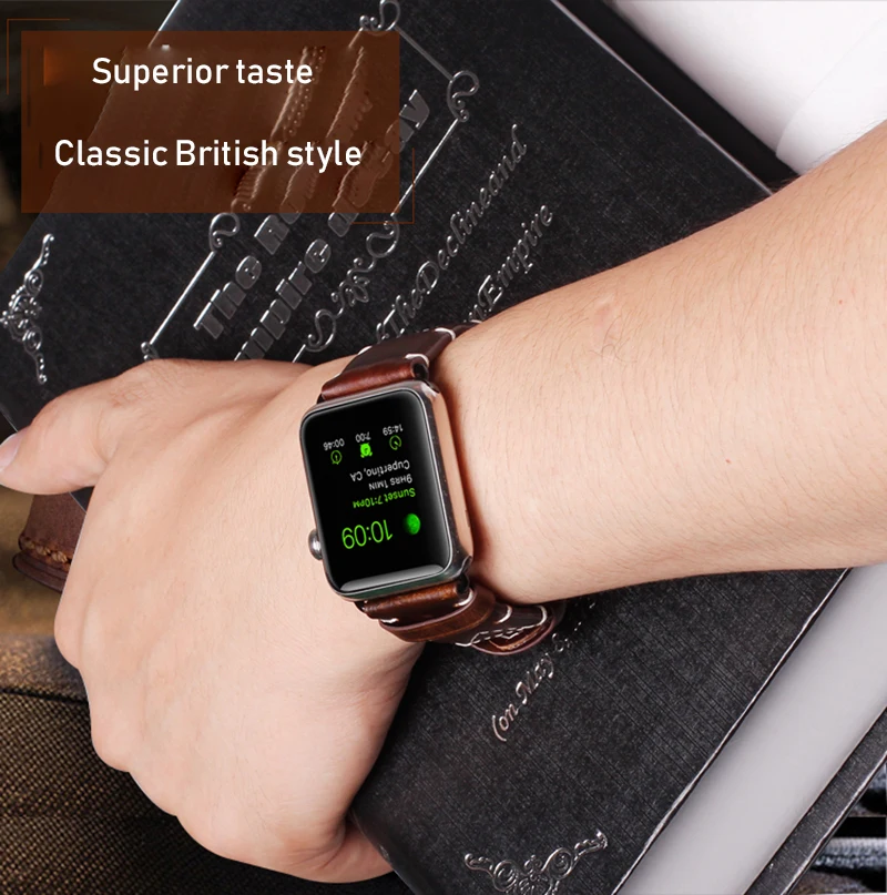 Onthelevel Crazy Horse кожаные ремешки для часов Apple Watch ремешки 42 мм ремешок для часов аpple наручные часы аксессуары для iWatch 1/2/3/4