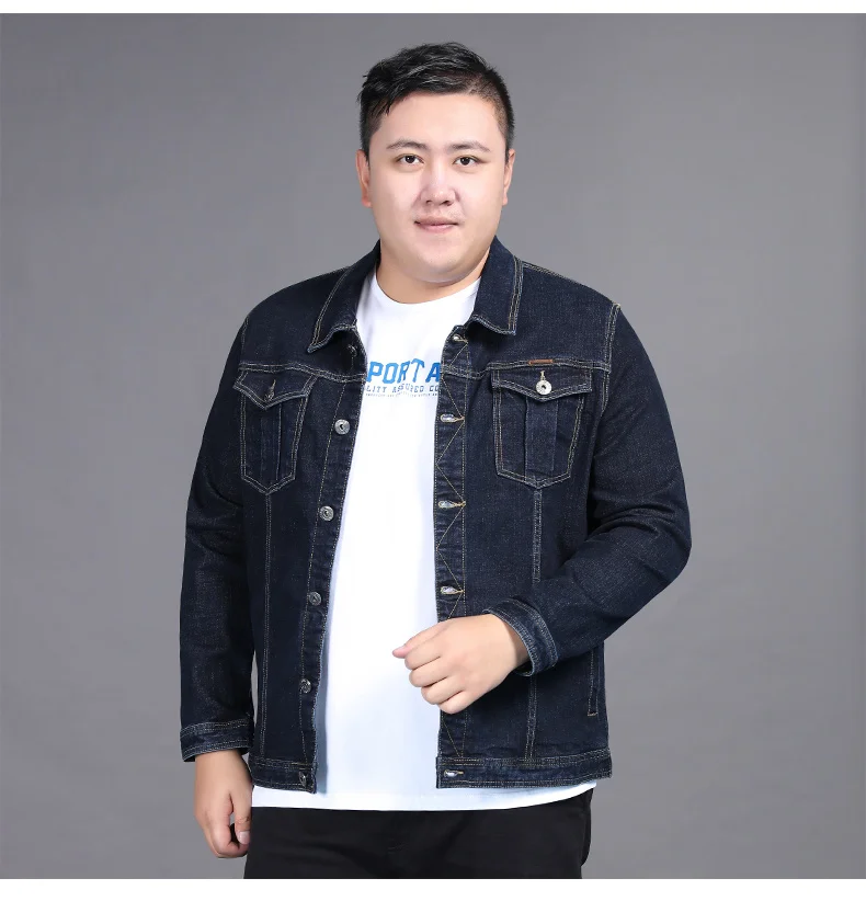 10XL 8XL 6XL 5XL весенне-осенняя мужская джинсовая куртка, модная мужская куртка-бомбер, тонкая рваная джинсовая куртка, мужские ковбойские джинсовые куртки