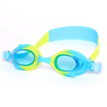 Детские плавательные очки, для маленьких мальчиков и девочек, высокое разрешение, водонепроницаемые, противотуманные, цельные, формованные, силикагель, удобные, для плавания