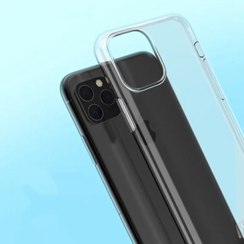 Прозрачный Ультратонкий Мягкий ТПУ силиконовый чехол для iphone 11 Pro Max, защитный чехол для iphone 11