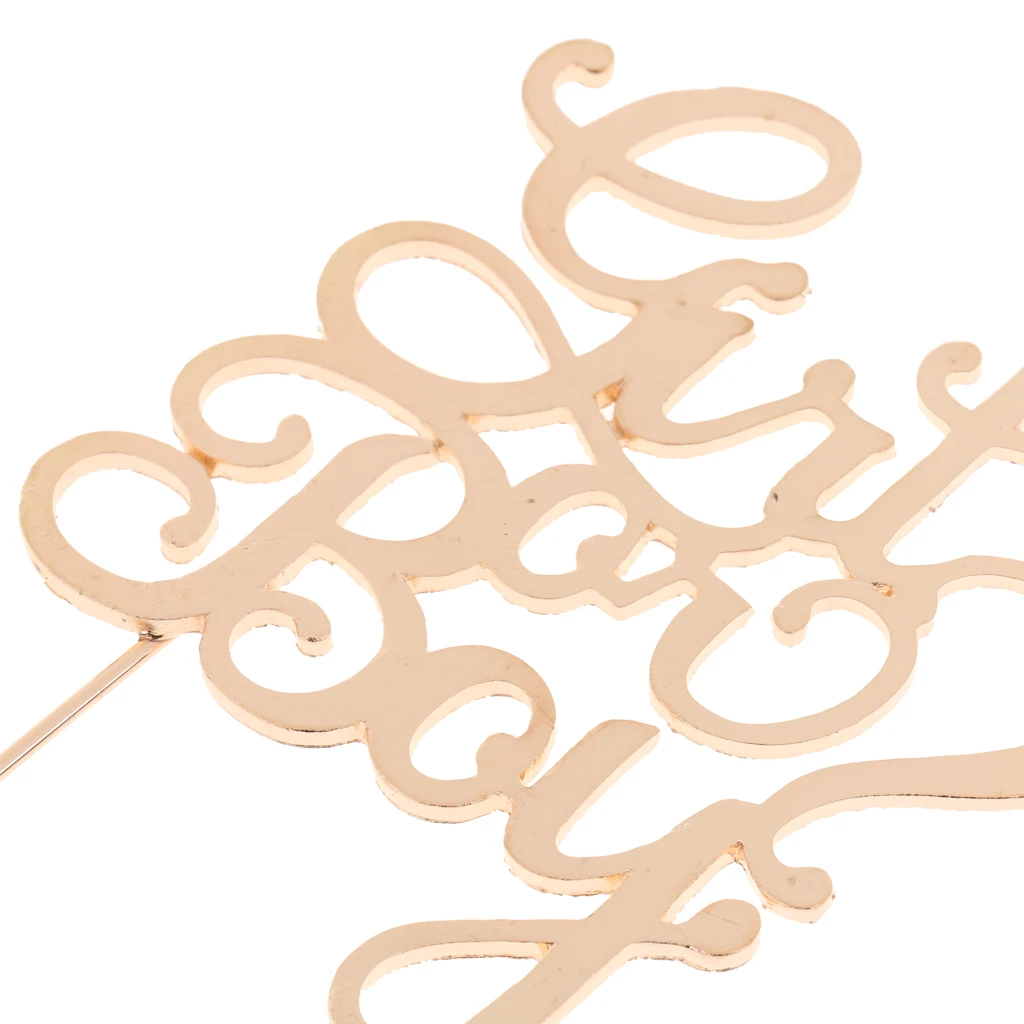 Stunning Rhinestone Girl Or Boy Cake Topper Baby Shower Decoration