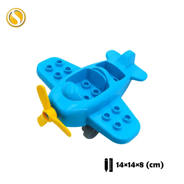 Trailer Car model Airplane Big Building Blocks Vehicle Accessory Compatible Classic Assemble Bricks Children DIY Toys Girl Gift CHE016-Slan