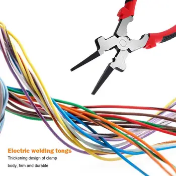 

Labor-saving Carbon Steel Sharp Mouth MIG Welding Pliers Multi-purpose Tools Double-color Rubber Sleeve Simple Generous