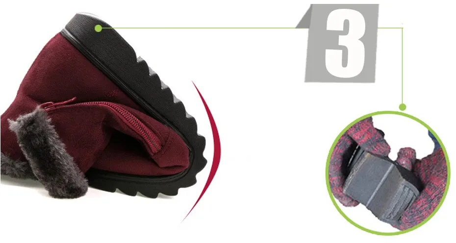 New ladies shoes winter boots 2019 fashion zipper women ankle boots female shoes flat keep warm cozy snow boots women shoes (7)