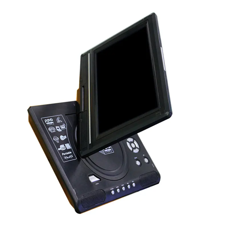 

9.8" Portable DVD Player HD Video Player AV Input Output Car Mini TV Playing Device US/UK/EU/AU Plug