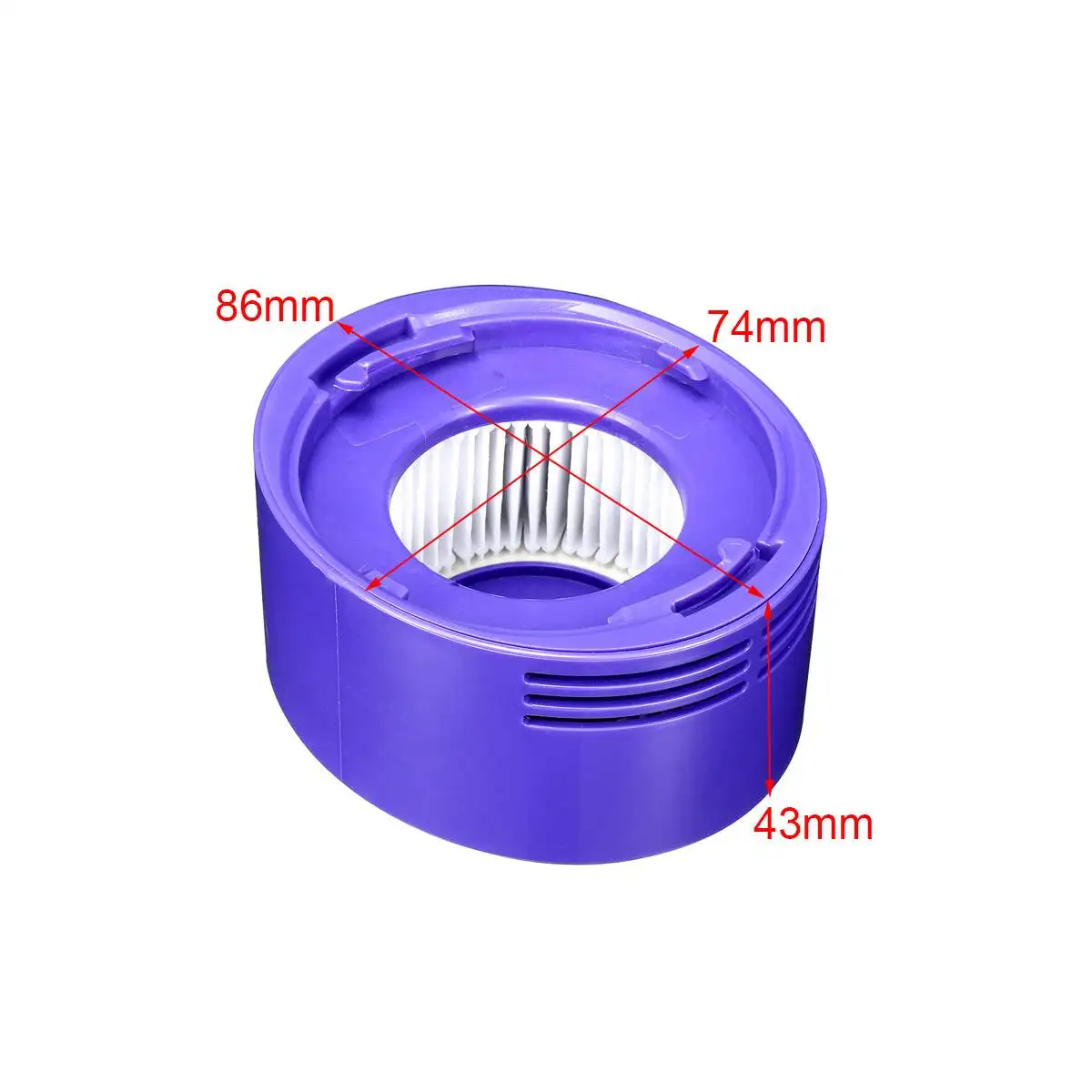 1 шт. бытовой Asur фильтр для Dyson V7 V8 Post фильтр для животных абсолютный беспроводной вакуумный 967478-01 HH11 SV10 SV11