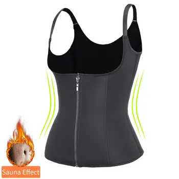 

Women Slimming Sheath Sweat Waist Trainer Weight Loss Abdomen Shapewear Body Shaper Modeling Vest Workout Tops Fitness Corset