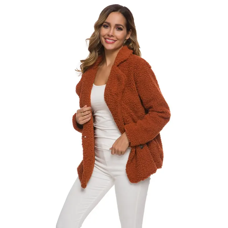 price cut 2019 Winter arrival Women Cotton Fluffy Long Sleeve Jacket Ladies Warm Outerwear Cardigan Coat