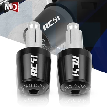 

7/8" 22mm Motorcycle Handlebar Grips End Handle Bar Cap End Plug For HONDA RC51 / RVT1000 SP-1/SP-2 RC 51 RVT 1000 2000-2006