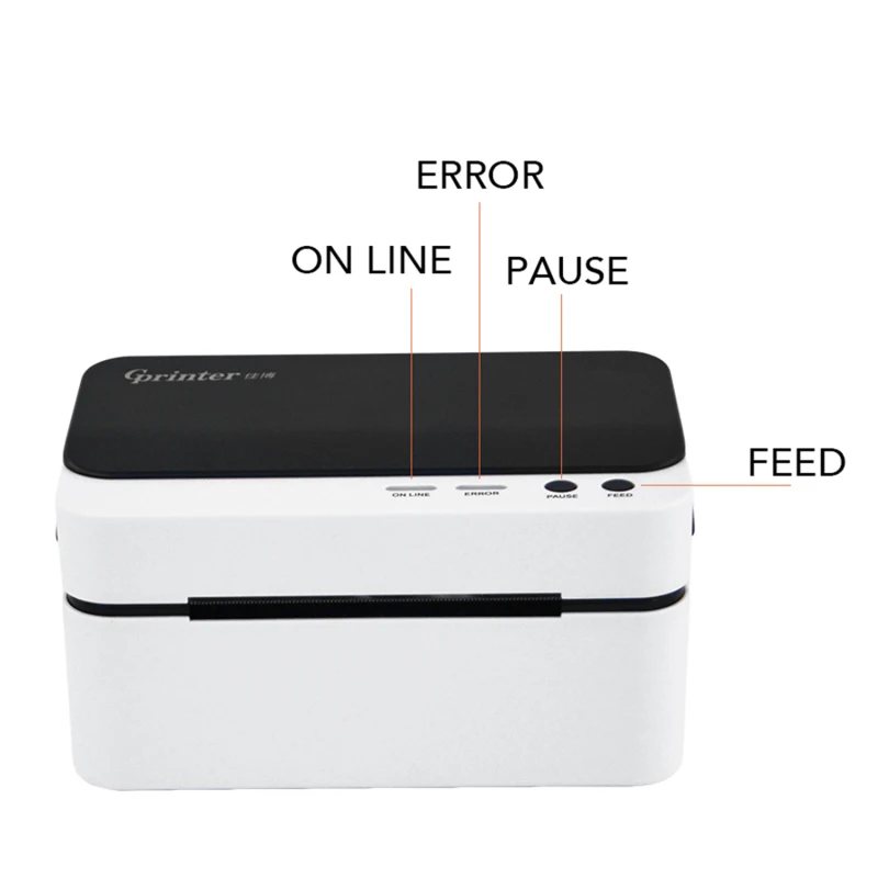 

3 Inch High Quality Barcode Printer Sticker Printer 80mm Receipt Printer POS Printer Qr Code the Non-drying Label Print GP-9024D