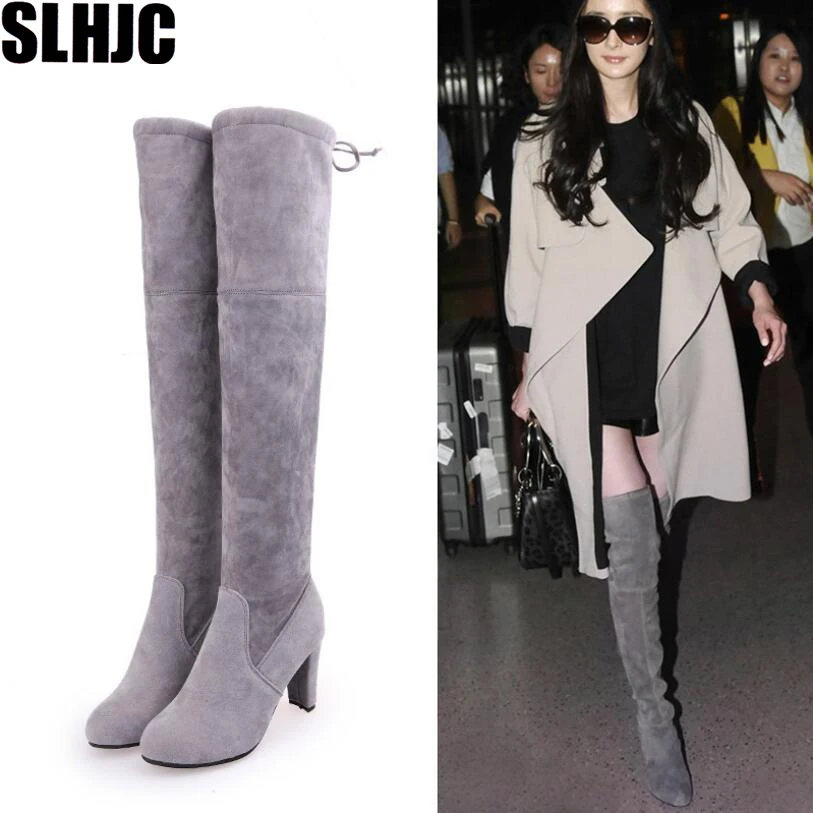 cheap over the knee heel boots