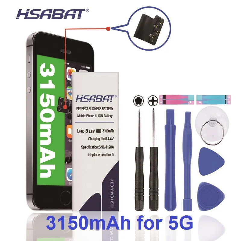 Новинка 100% 3150 мАч запасная аккумуляторная батарея для iPhone 5 iphone фотография с