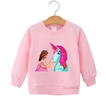 Pull à col rond pour fille, joli, imprimé graphique Nastya, à la mode, Harajuku, vêtements d'anniversaire pour enfants, nouvelle collection
