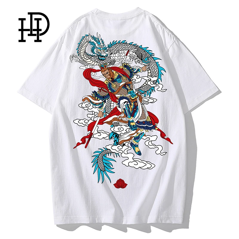 

2020 New Men'S T-Shirt Erlang God Chinese Printing Street T-Shirt Short Sleeve Cotton Summer O-Neck Casual Men'S T-Shirt XXXL