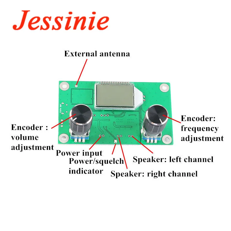 FM стерео цифровое радио печатная плата беспроводной модуль аудиоресивера |