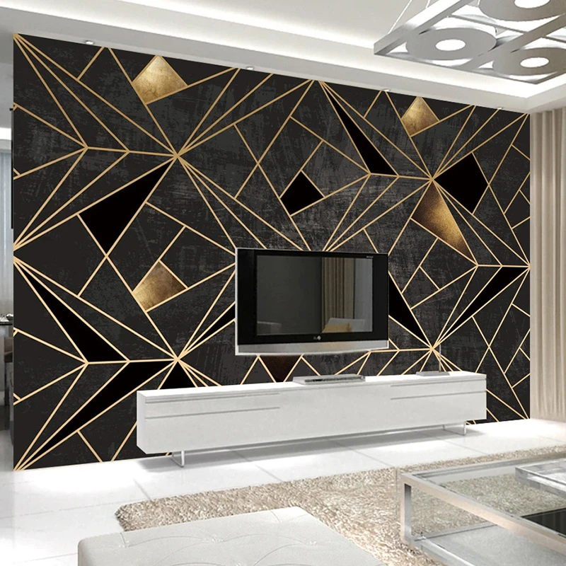 Custom-3D-Mural-Wallpaper-Home-Decor-Black-Creative-Abstract-Geometric-Pattern-Fresco-Living-Room-TV-Background (2)