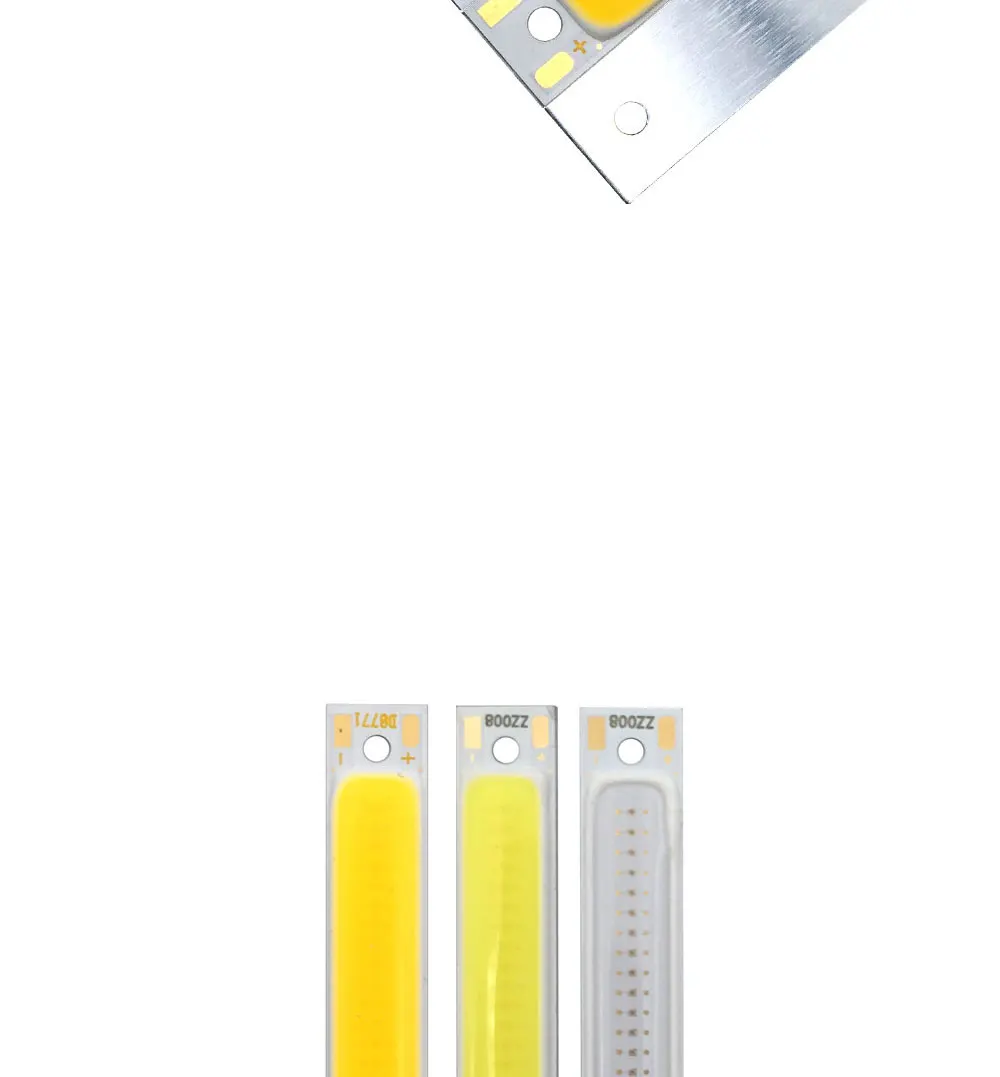 60mm 2.36in 2V 3V COB Light Source 1W 3W LED Bulb 3.7V Lamps for Work Car Lights DIY Warm Cool Red Blue Color 6CM Strip (5)